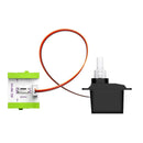 Green littleBits o11 servo  cross axle bit.