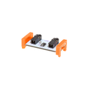 Orange littleBits w18 control voltage side view.