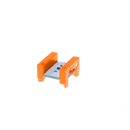 Orange littleBits w10 inverter bit side view.