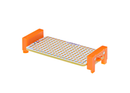 Orange littleBits w29 perf bit side view.